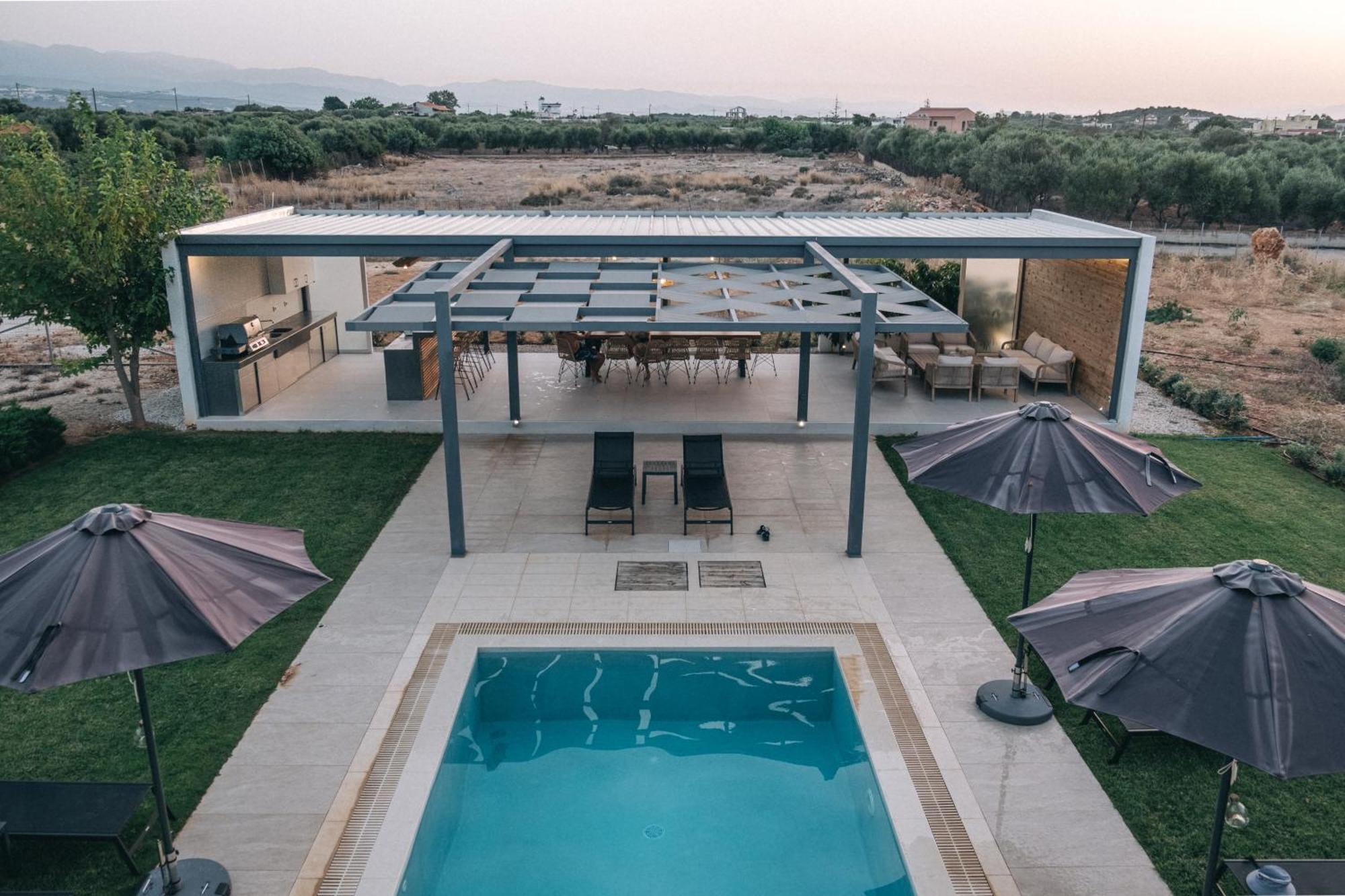 Helios A Modern Large Villa With Private Pool Set In A Quiet Location Stavros  Exterior photo